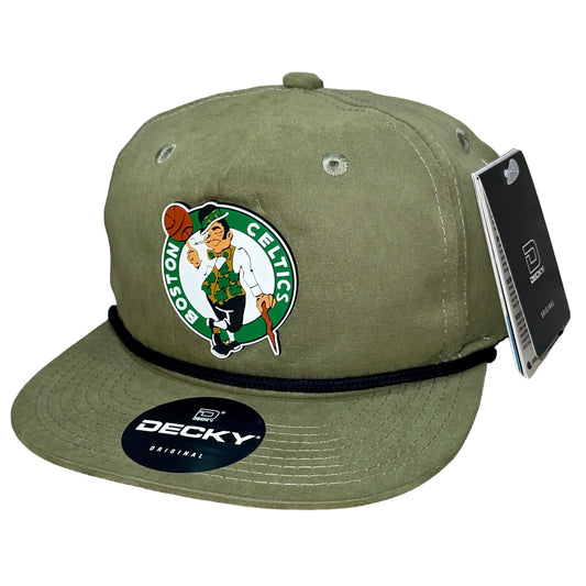 Boston Celtics 3D Classic Rope Hat- Loden/ Black - Ten Gallon Hat Co.