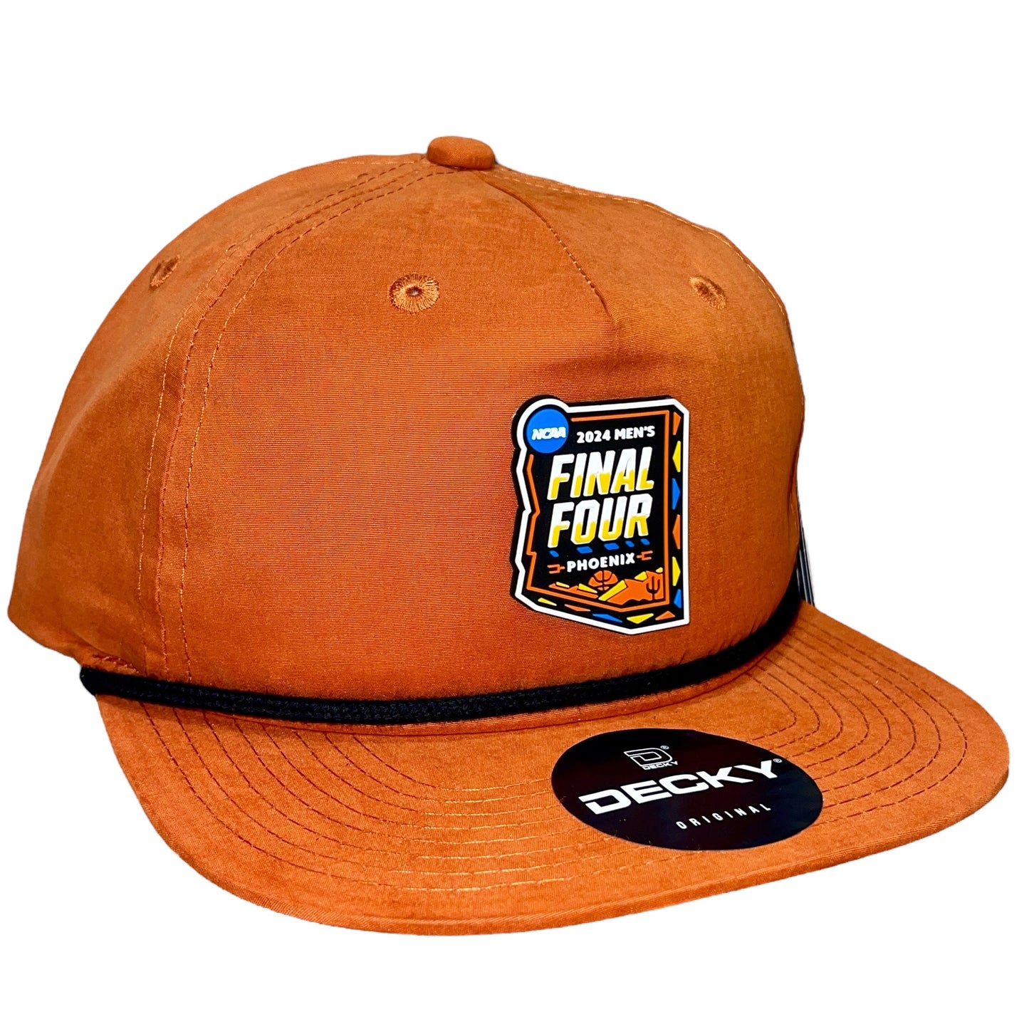 2024 March Madness- Final Four 3D Classic Rope Hat- Burnt Orange/ Black