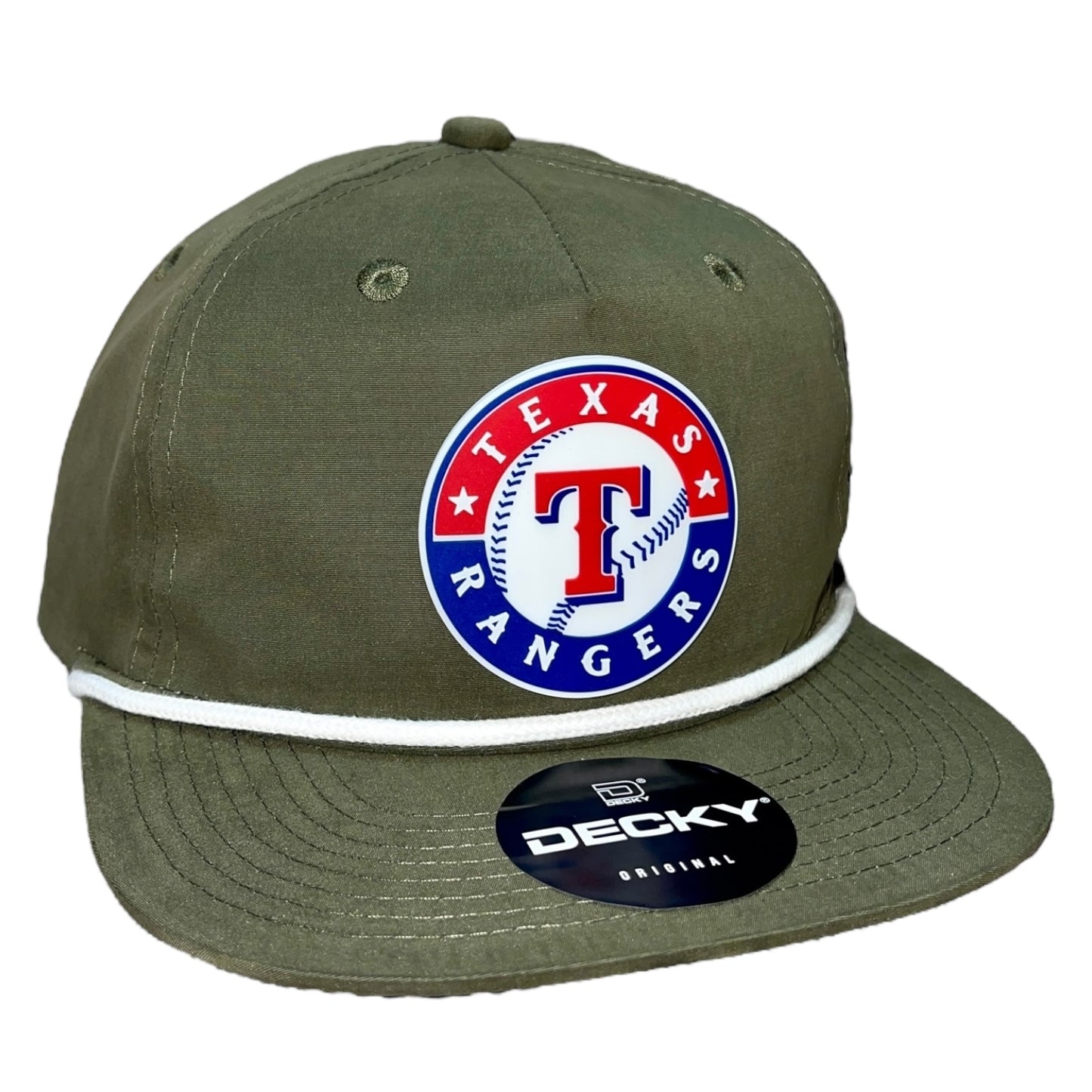 Texas Rangers 3D Classic Rope Hat- Olive/ White