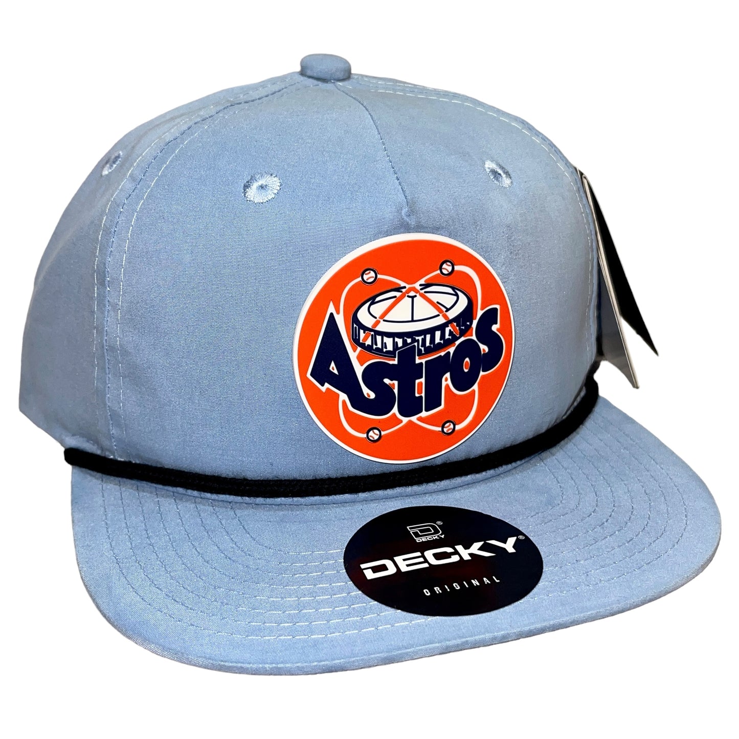 Houston Astros Retro 3D Classic Rope Hat- Sky/ Black