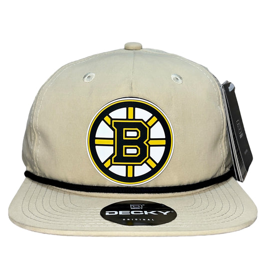 Boston Bruins 3D Classic Rope Hat- Birch/ Black - Ten Gallon Hat Co.