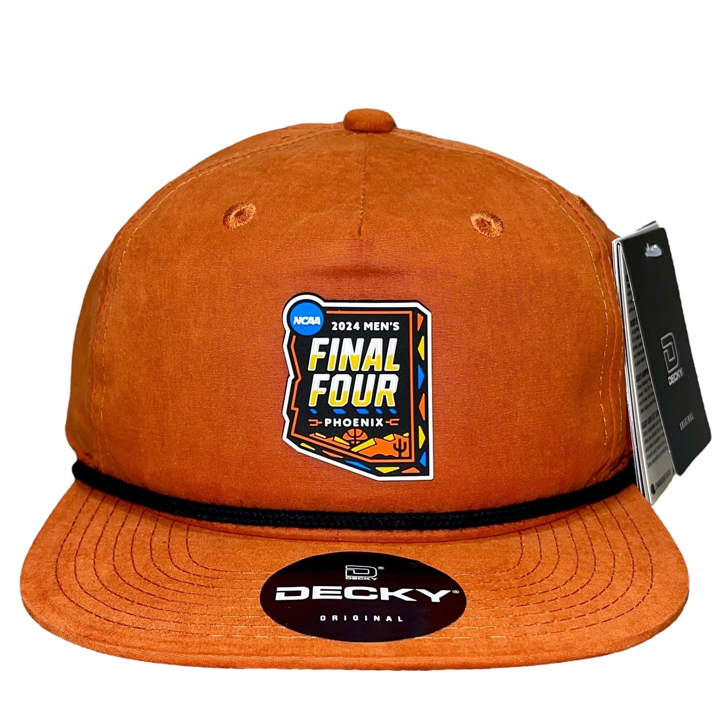 2024 March Madness- Final Four 3D Classic Rope Hat- Burnt Orange/ Black