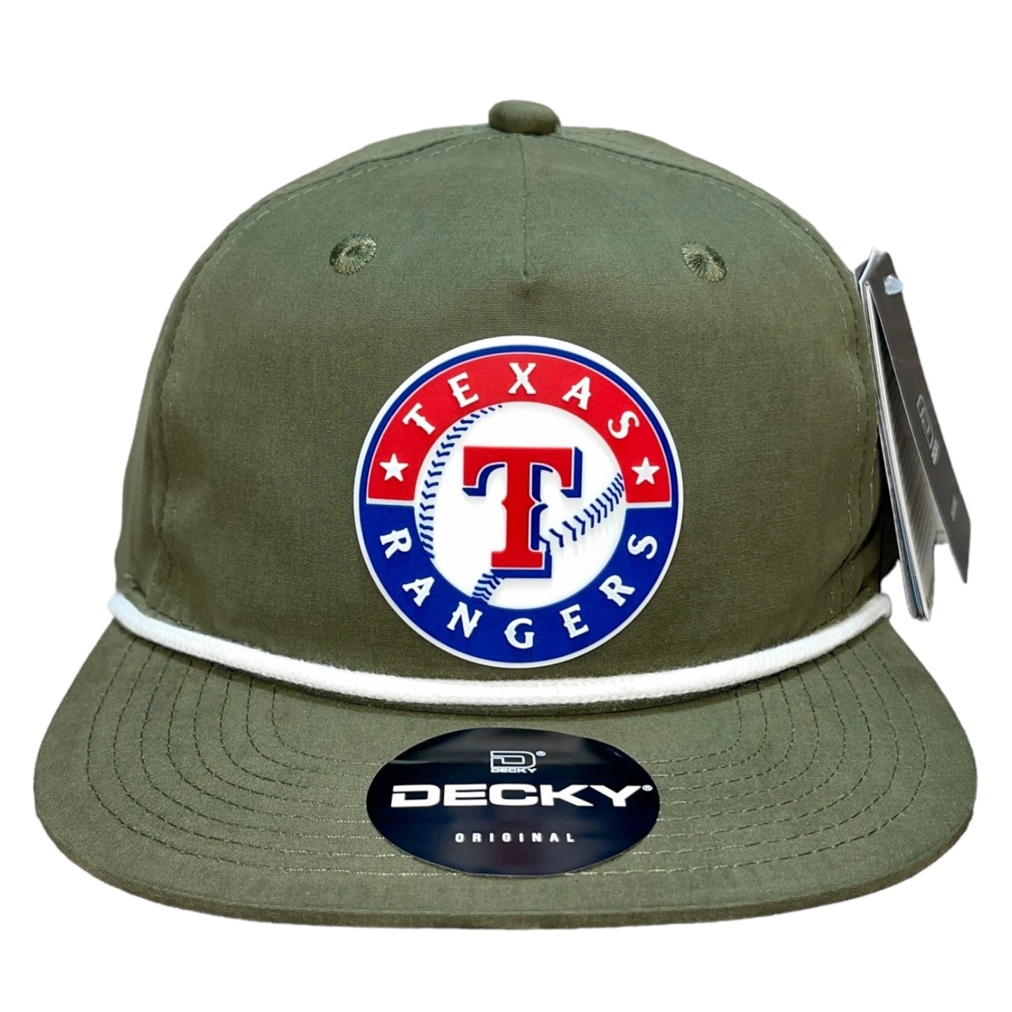 Texas Rangers 3D Classic Rope Hat- Olive/ White