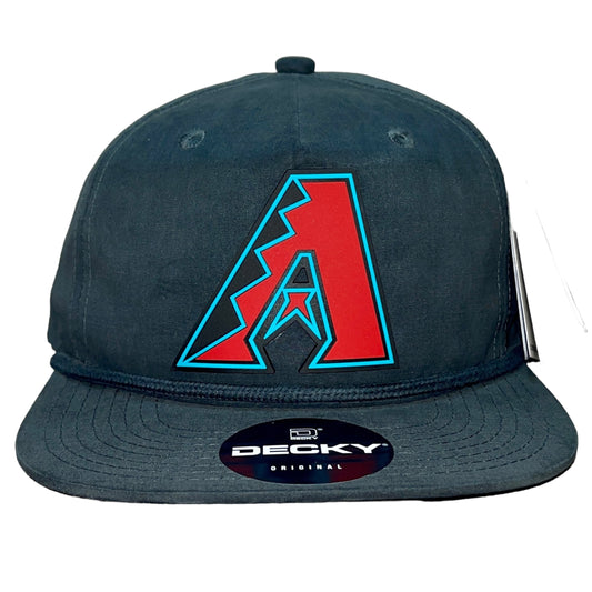 Arizona Diamondbacks 3D Classic Rope Hat- Charcoal - Ten Gallon Hat Co.