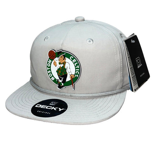 Boston Celtics 3D Classic Rope Hat- Grey - Ten Gallon Hat Co.