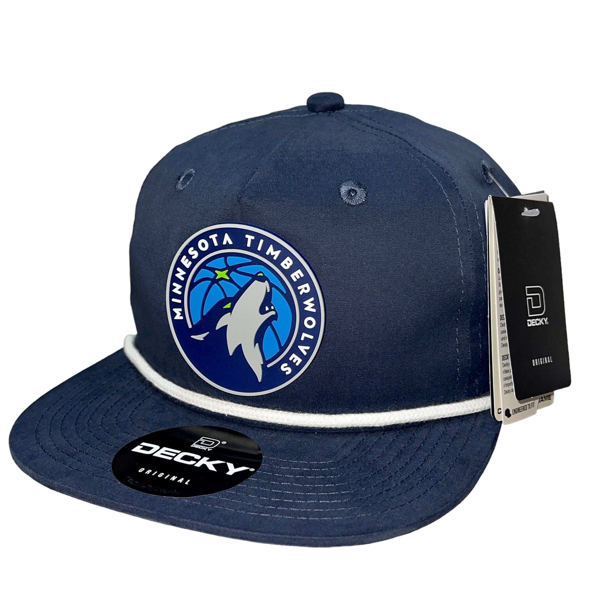 Minnesota Timberwolves 3D Classic Rope Hat- Navy/ White - Ten Gallon Hat Co.