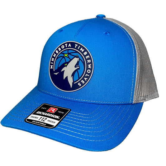 Minnesota Timberwolves 3D Snapback Trucker Hat- Cobalt/ Grey - Ten Gallon Hat Co.