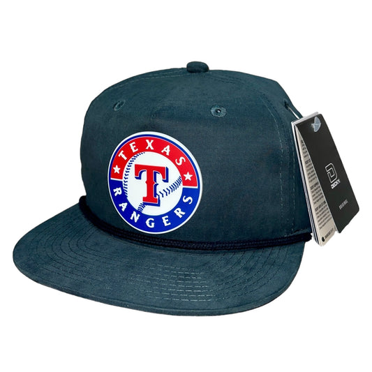 Texas Rangers 3D Classic Rope Hat- Charcoal/ Black