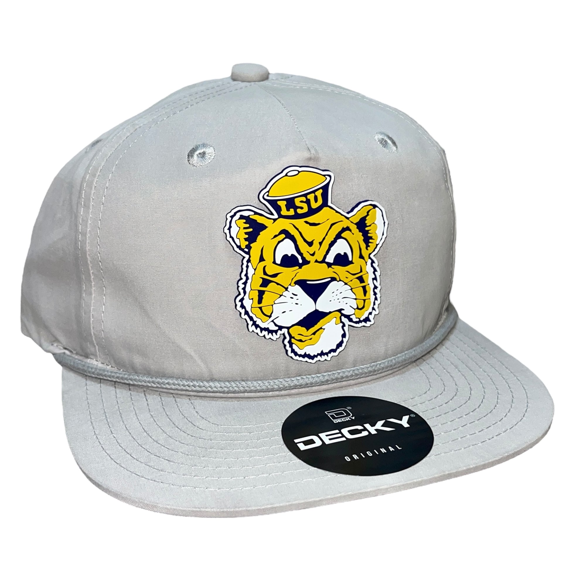 LSU Sailor Mike 3D Classic Rope Hat- Grey - Ten Gallon Hat Co.