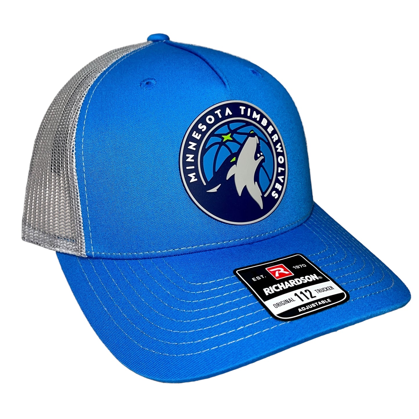 Minnesota Timberwolves 3D Snapback Trucker Hat- Cobalt/ Grey - Ten Gallon Hat Co.