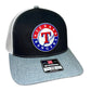 Texas Rangers 3D Snapback Trucker Hat- Black/ White/ Heather Grey