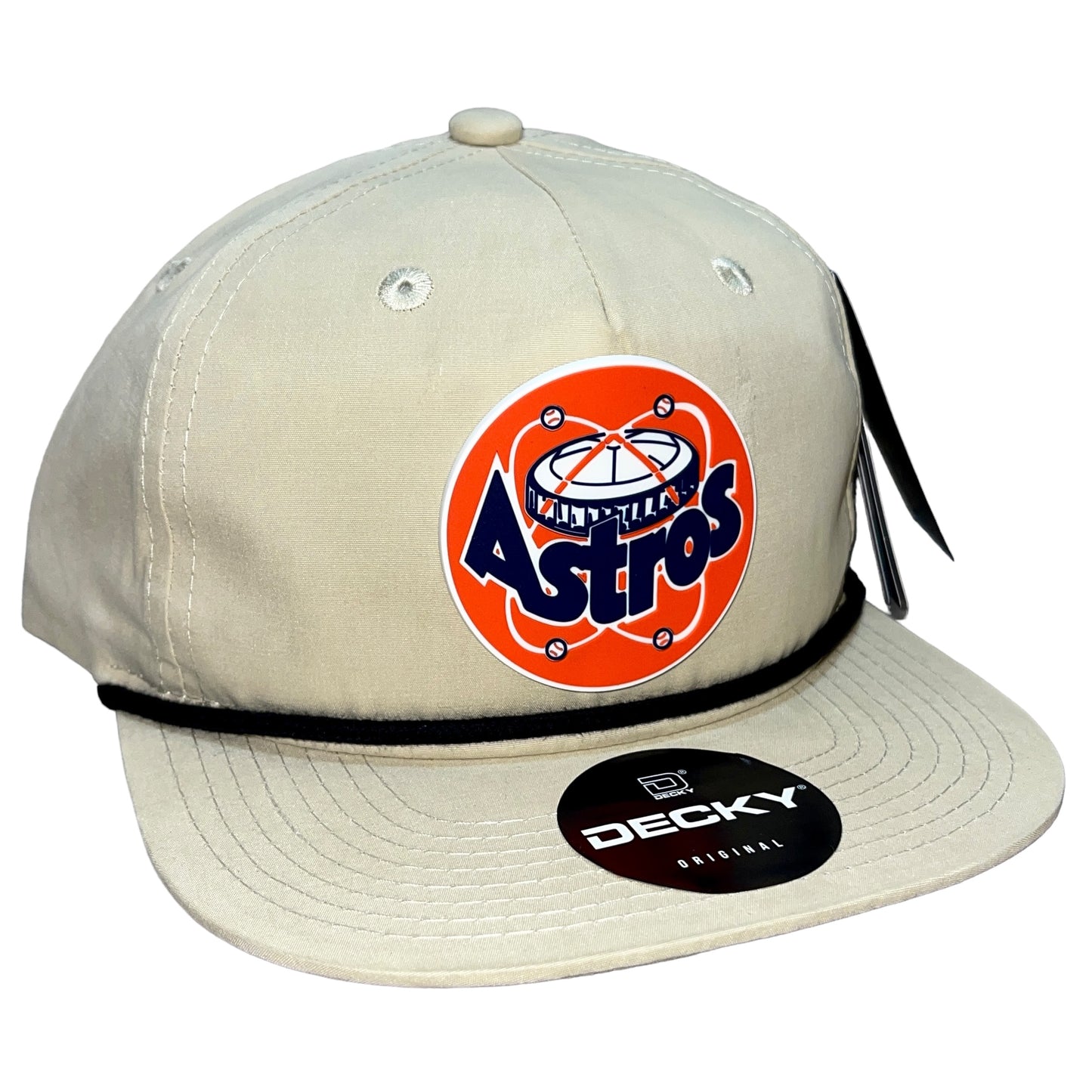 Houston Astros Retro 3D Classic Rope Hat- Birch/ Black