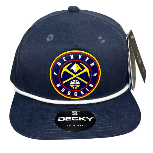 Denver Nuggets 3D Classic Rope Hat- Navy/ White - Ten Gallon Hat Co.