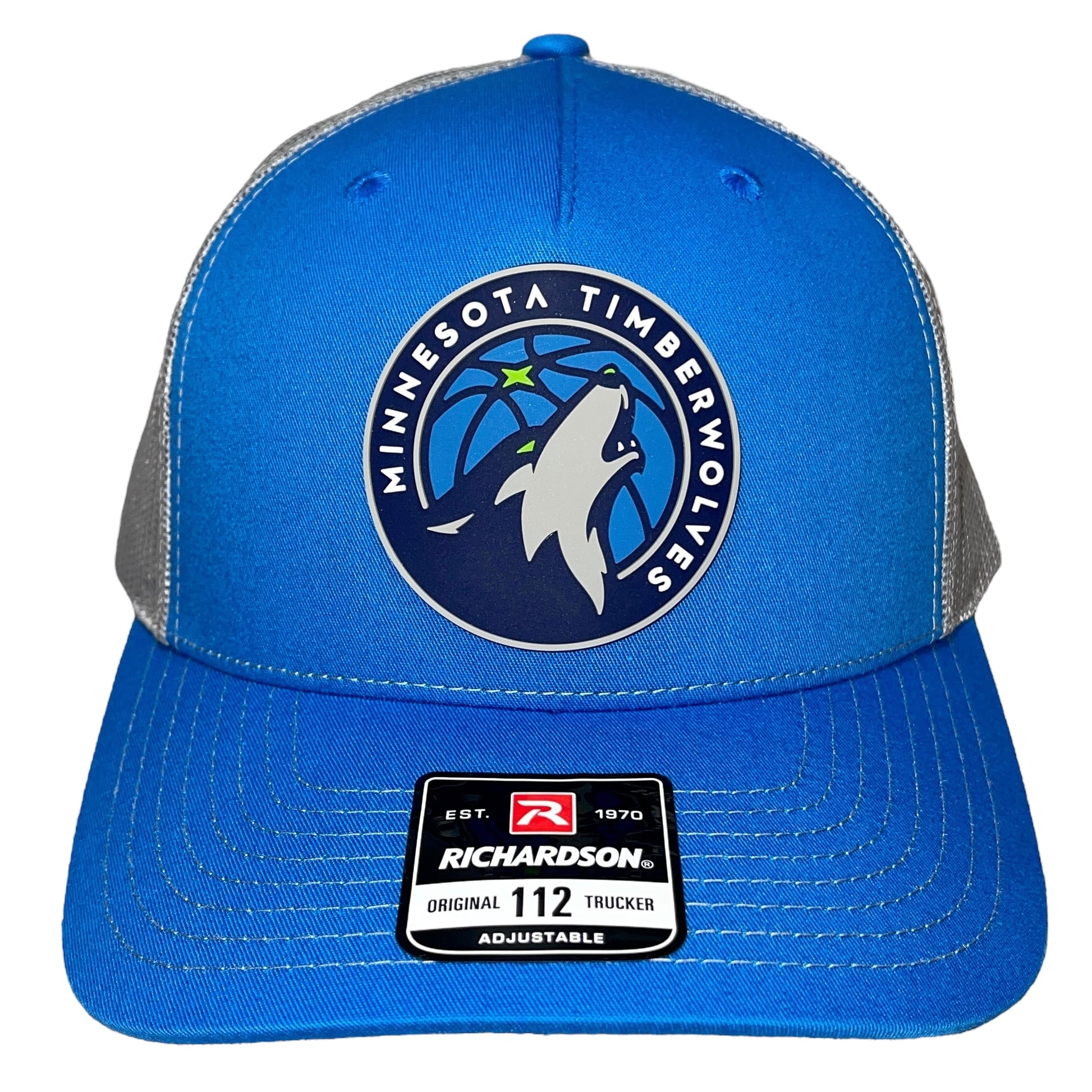 Minnesota Timberwolves 3D Snapback Trucker Hat- Cobalt/ Grey - Ten Gallon Hat Co.