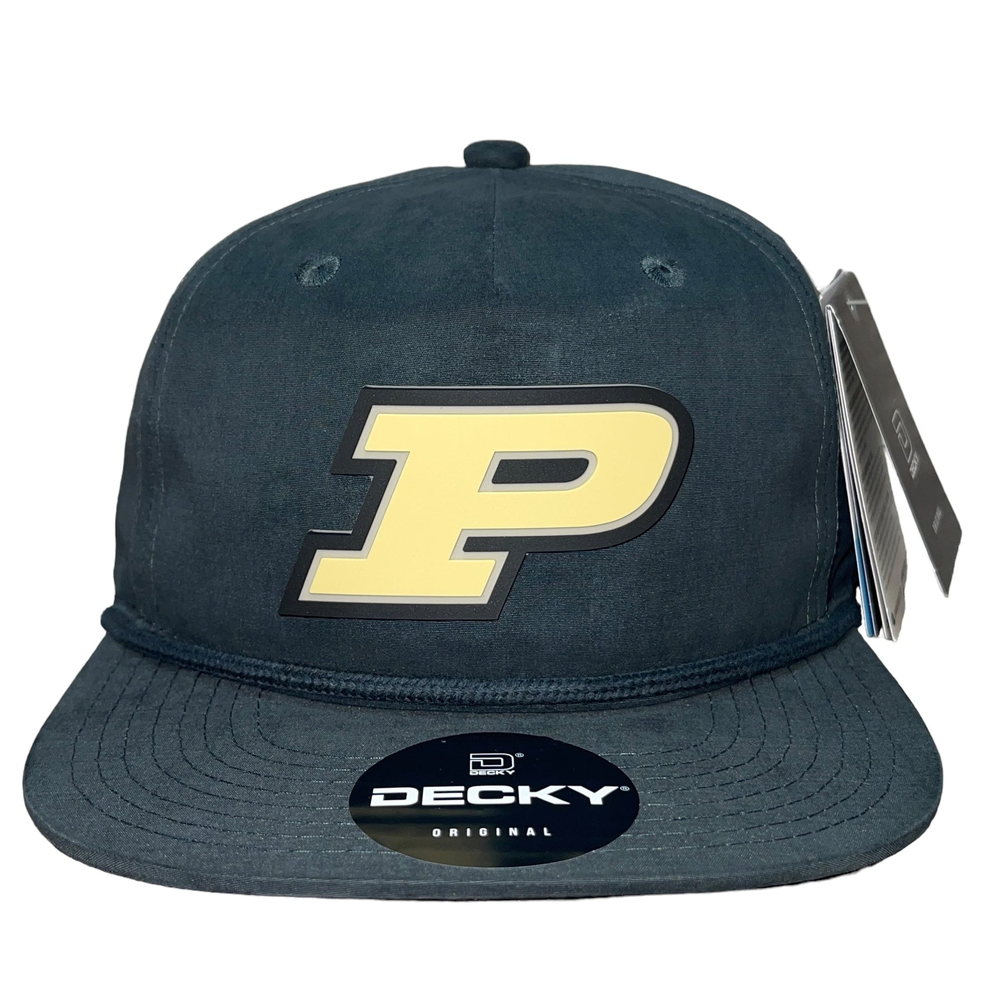 Purdue Boilermakers 3D Classic Rope Hat- Charcoal - Ten Gallon Hat Co.