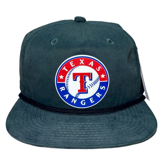 Texas Rangers 3D Classic Rope Hat- Charcoal/ Black