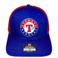 Texas Rangers 3D Snapback Trucker Hat- Royal/ Red