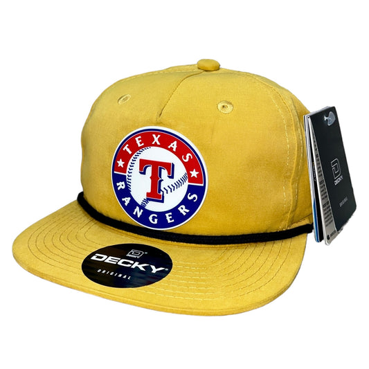 Texas Rangers 3D Classic Rope Hat- Biscuit/ Black