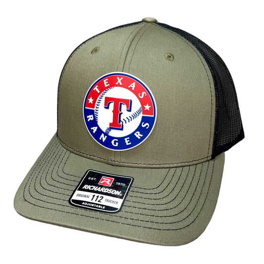 Texas Rangers 3D Snapback Trucker Hat- Loden/ Black