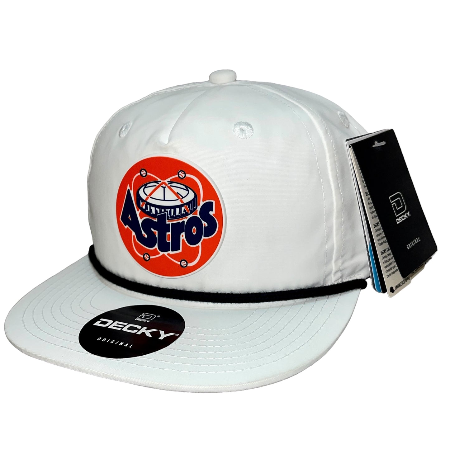 Houston Astros Retro 3D Classic Rope Hat- White/ Black