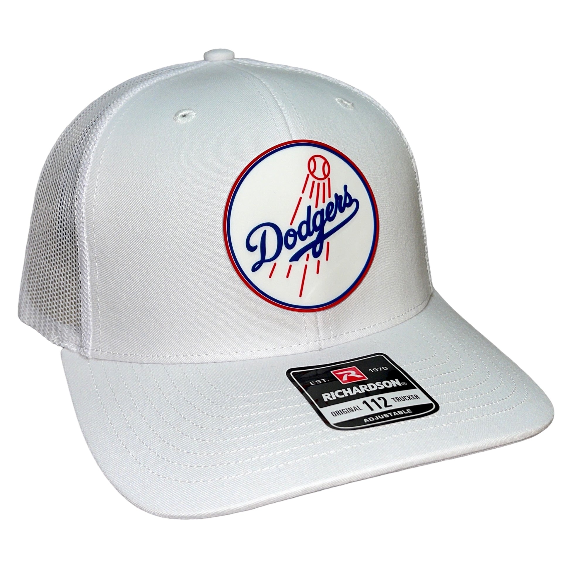 Los Angeles Dodgers 3D Snapback Trucker Hat- White - Ten Gallon Hat Co.