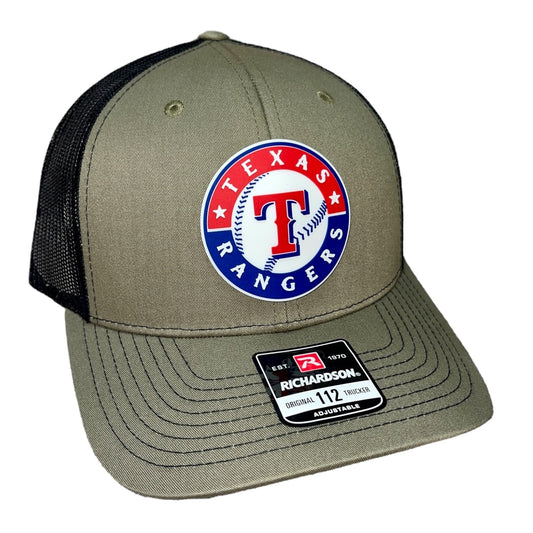 Texas Rangers 3D Snapback Trucker Hat- Loden/ Black