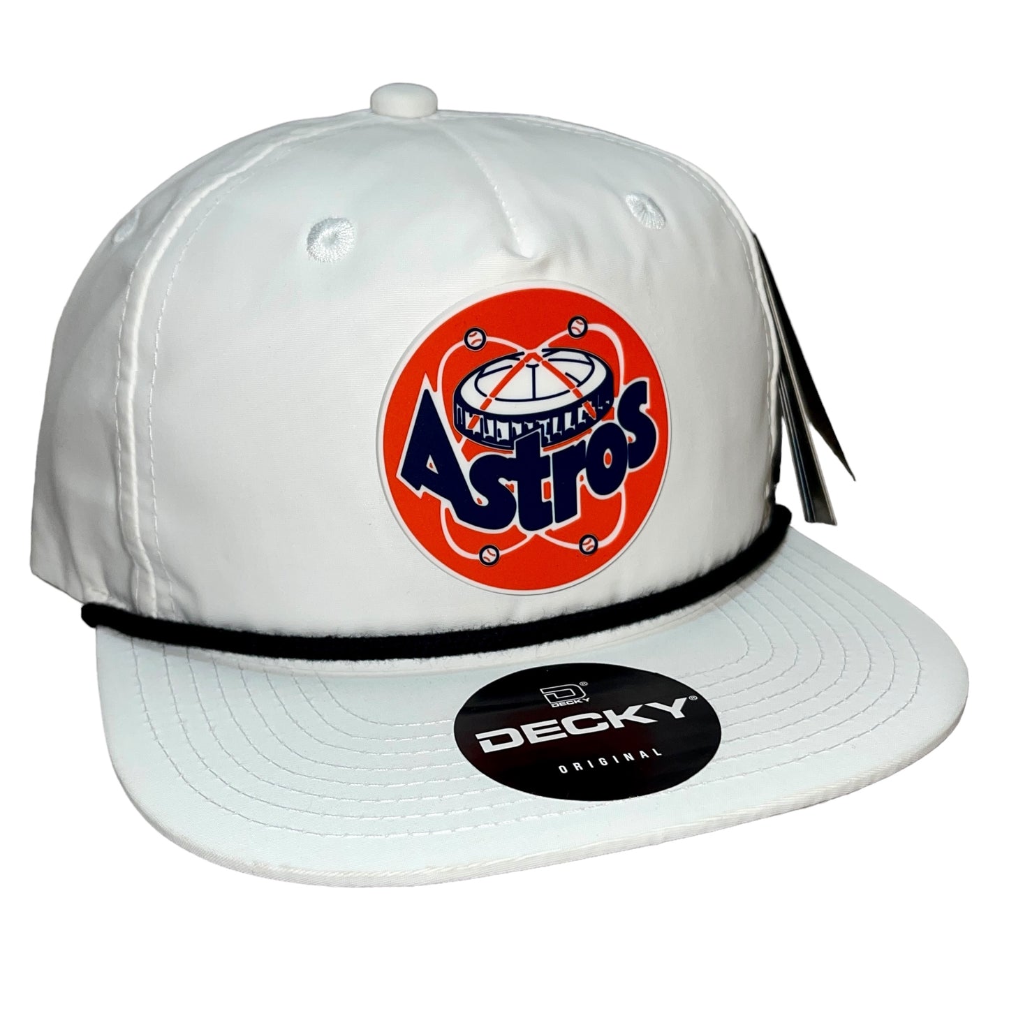 Houston Astros Retro 3D Classic Rope Hat- White/ Black