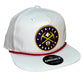 Denver Nuggets 3D Classic Rope Hat- White/ Red - Ten Gallon Hat Co.