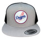 Los Angeles Dodgers 3D YP Snapback Flat Bill Trucker Hat- Silver/ Black - Ten Gallon Hat Co.