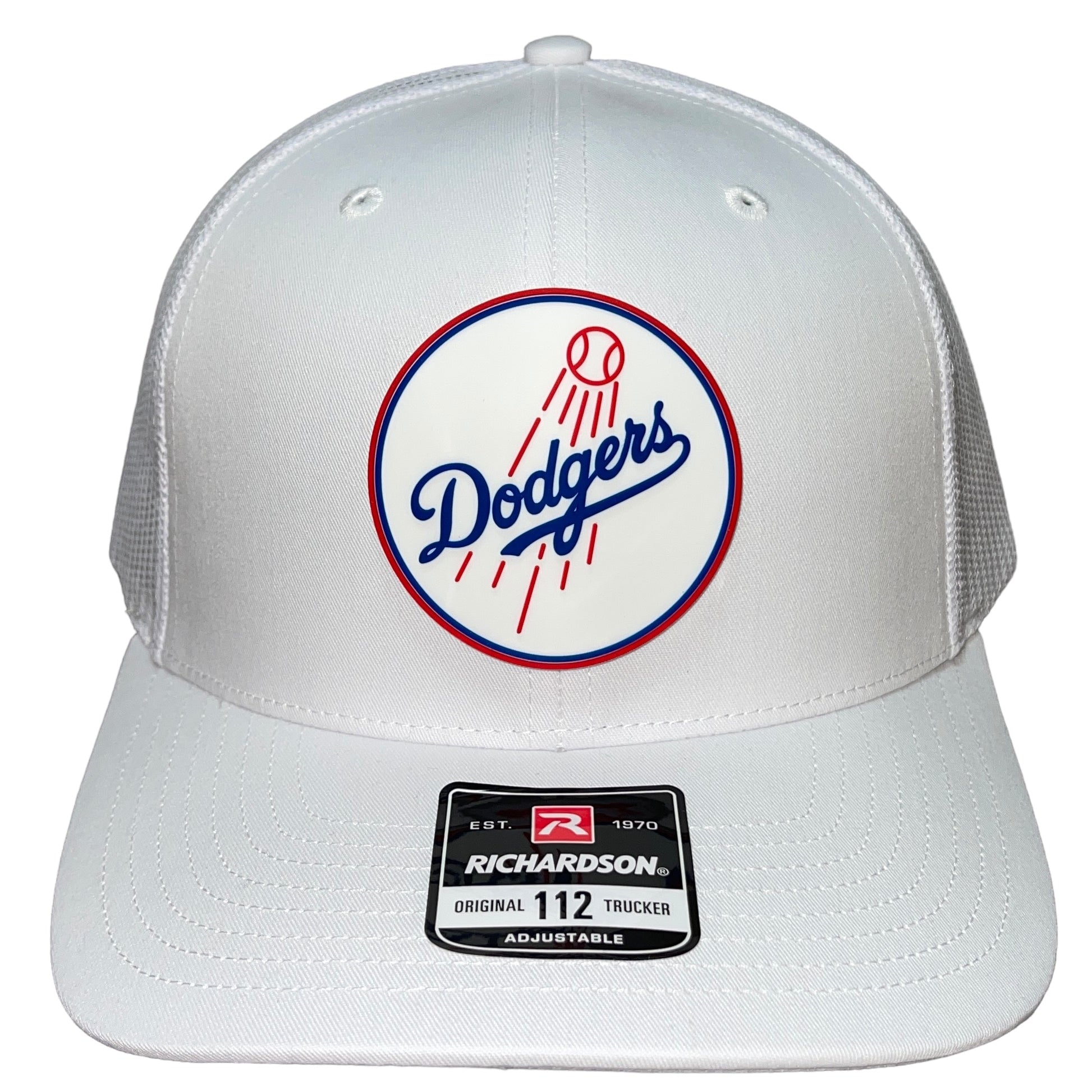 Los Angeles Dodgers 3D Snapback Trucker Hat- White - Ten Gallon Hat Co.