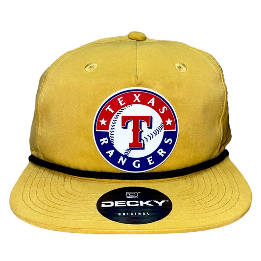 Texas Rangers 3D Classic Rope Hat- Biscuit/ Black