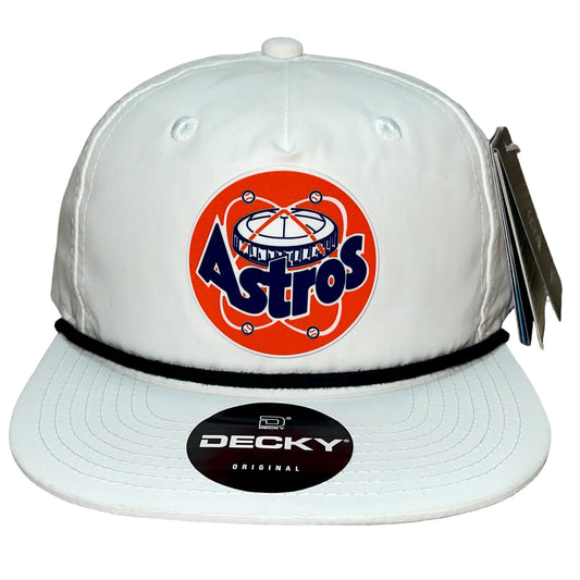 Houston Astros Retro 3D Classic Rope Hat- White/ Black