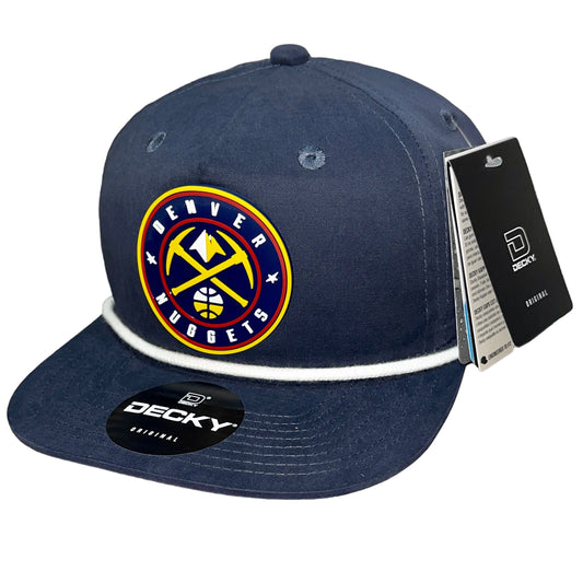 Denver Nuggets 3D Classic Rope Hat- Navy/ White - Ten Gallon Hat Co.