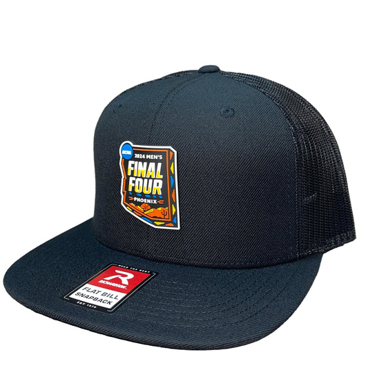 2024 March Madness- Final Four 3D Patch Wool Blend Flat Bill Hat- Black