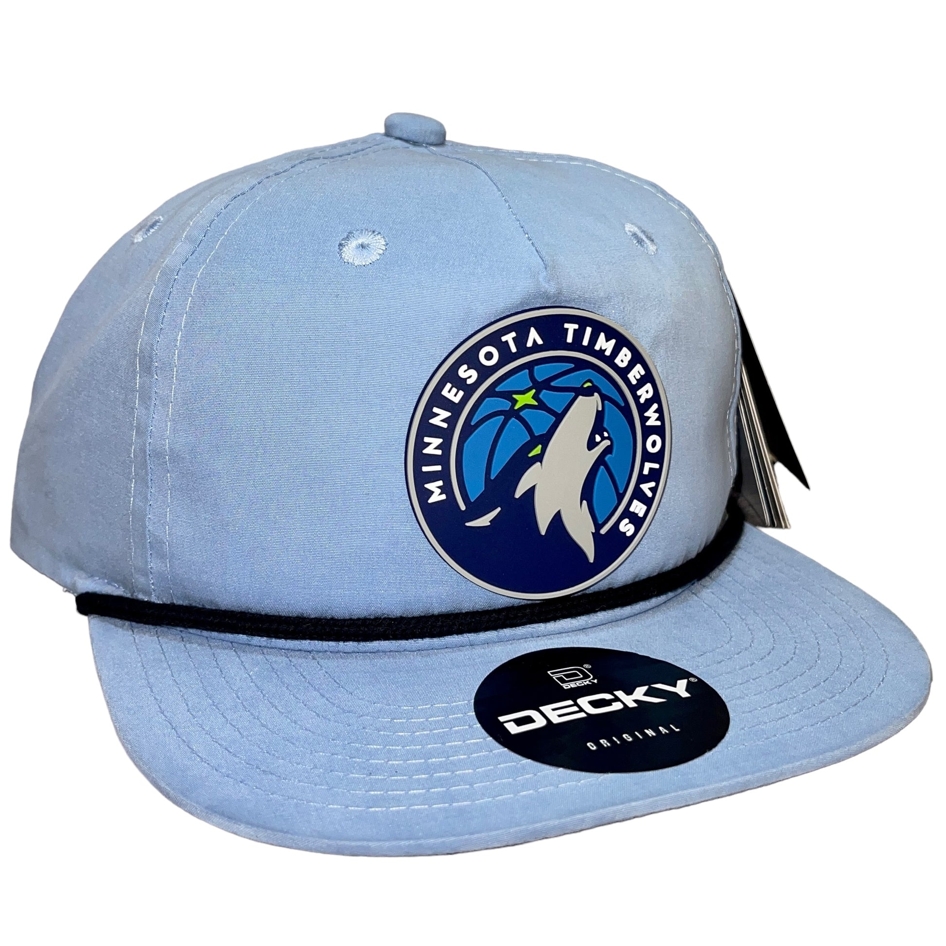 Minnesota Timberwolves 3D Classic Rope Hat- Sky/ Black - Ten Gallon Hat Co.