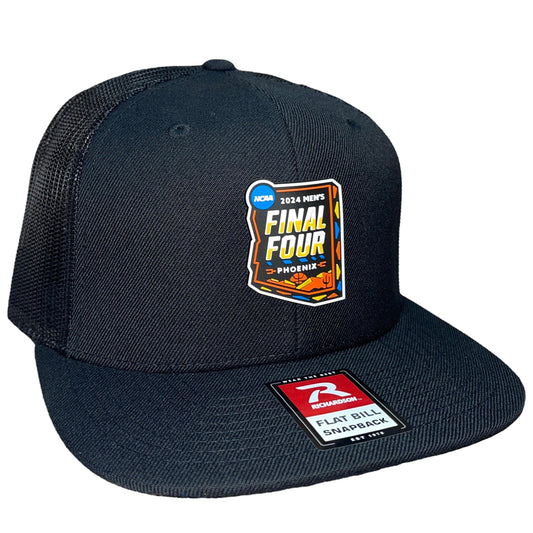 2024 March Madness- Final Four 3D Patch Wool Blend Flat Bill Hat- Black