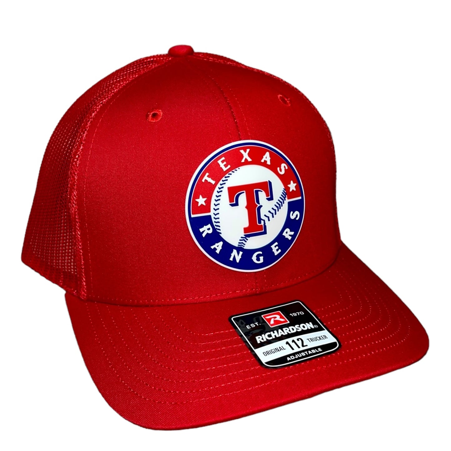 Texas Rangers 3D Snapback Trucker Hat- Red