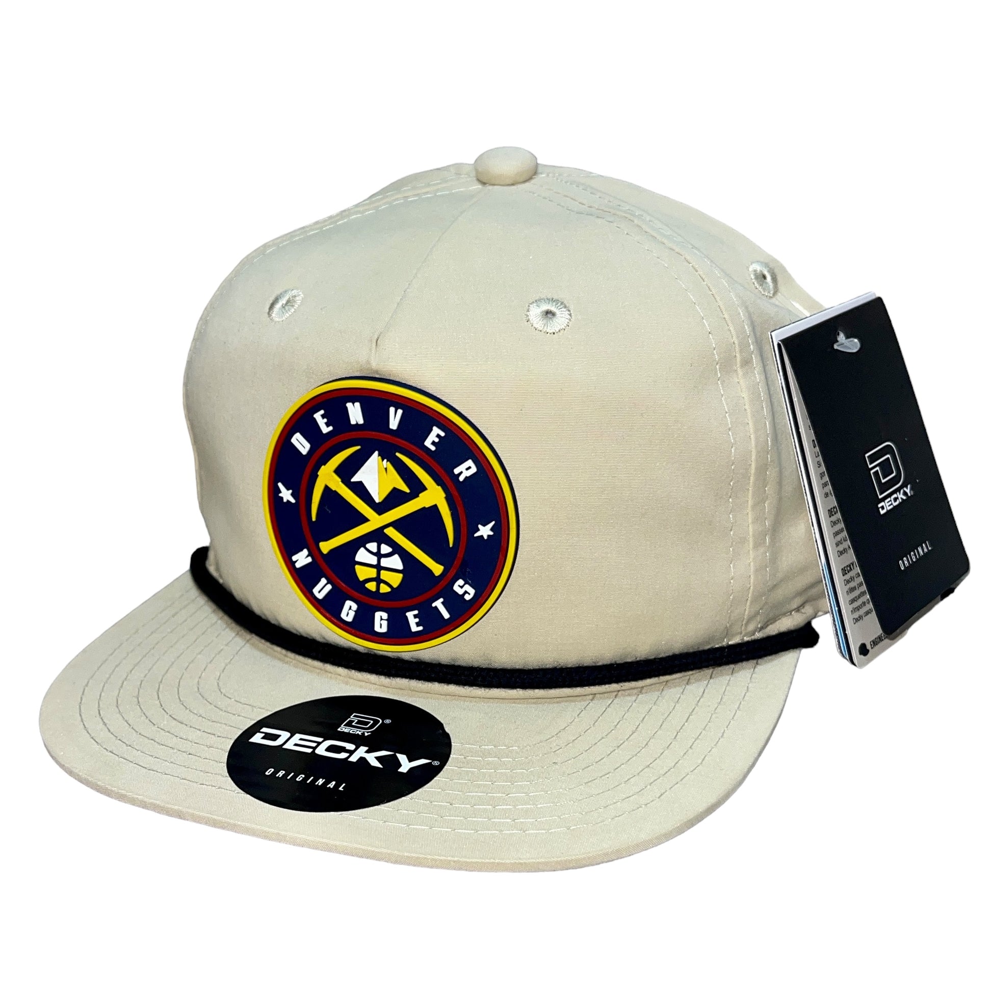 Denver Nuggets 3D Classic Rope Hat- Birch/ Black - Ten Gallon Hat Co.