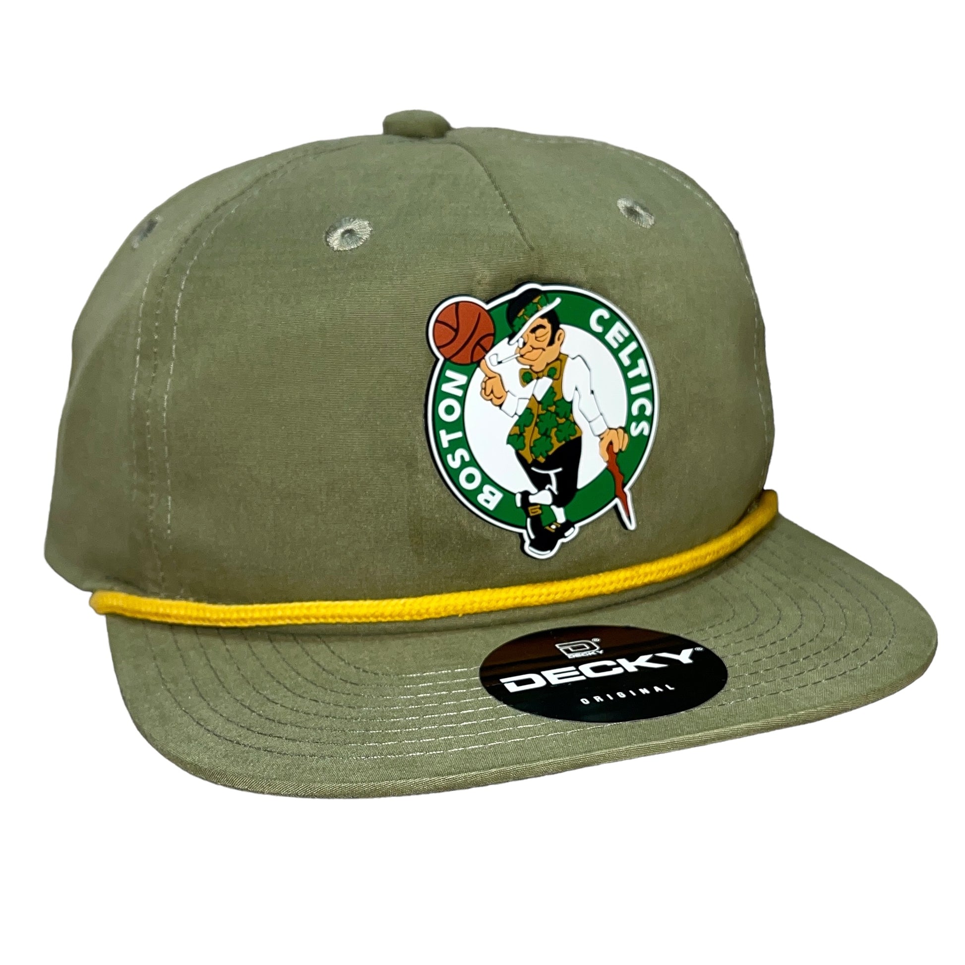 Boston Celtics 3D Classic Rope Hat- Loden/ Amber - Ten Gallon Hat Co.