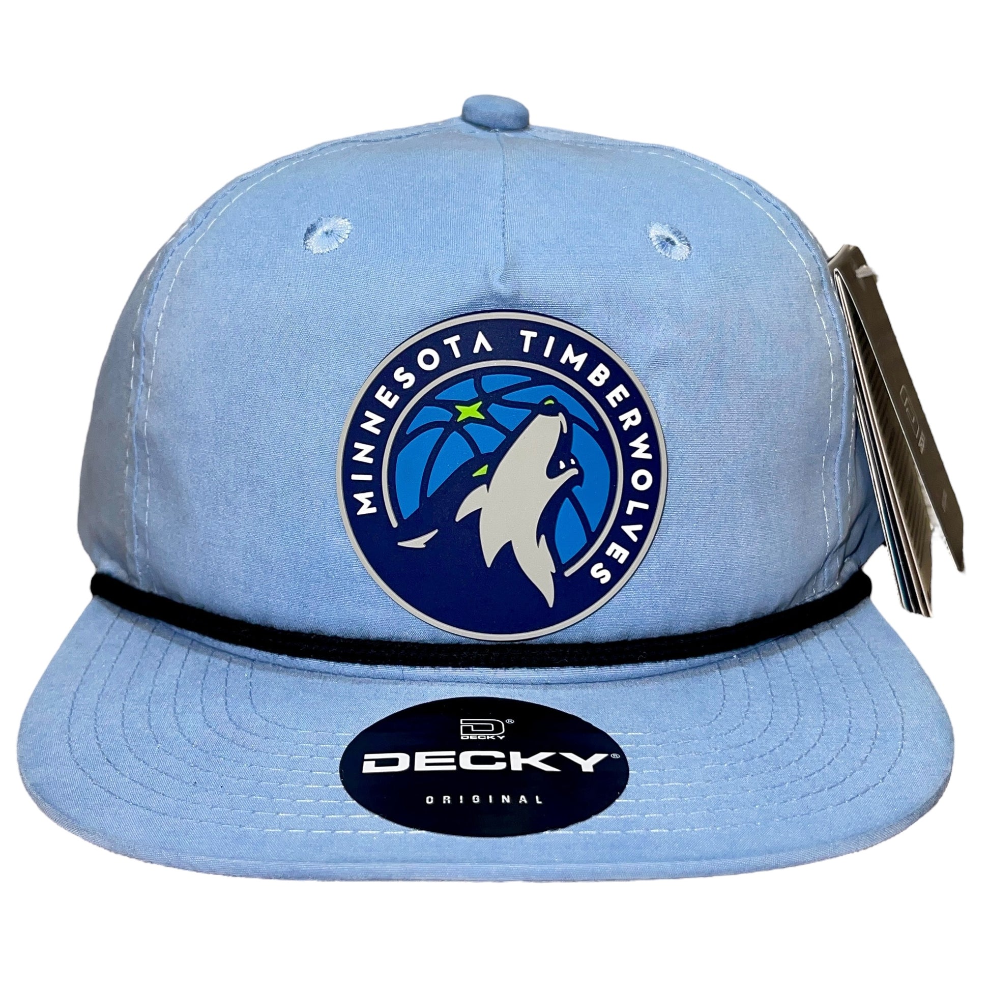 Minnesota Timberwolves 3D Classic Rope Hat- Sky/ Black - Ten Gallon Hat Co.