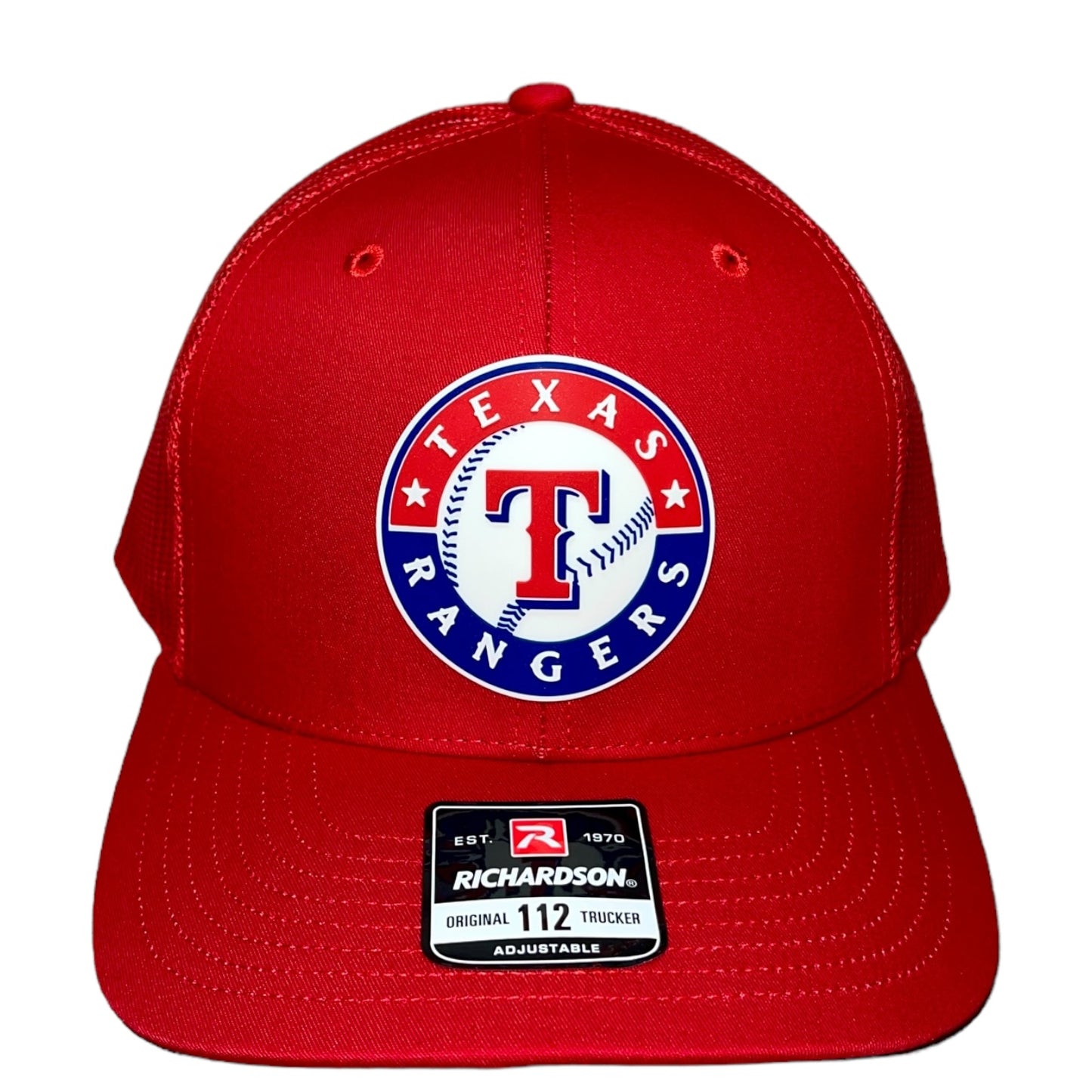 Texas Rangers 3D Snapback Trucker Hat- Red