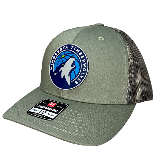 Minnesota Timberwolves 3D Snapback Trucker Hat- Loden/ Green Camo - Ten Gallon Hat Co.