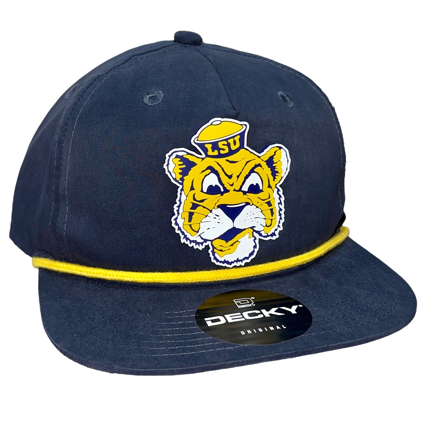 LSU Sailor Mike 3D Classic Rope Hat- Navy/ Gold - Ten Gallon Hat Co.