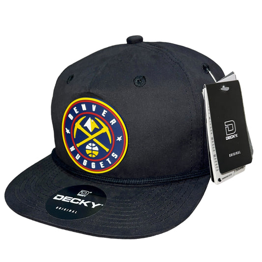 Denver Nuggets 3D Classic Rope Hat- Black - Ten Gallon Hat Co.