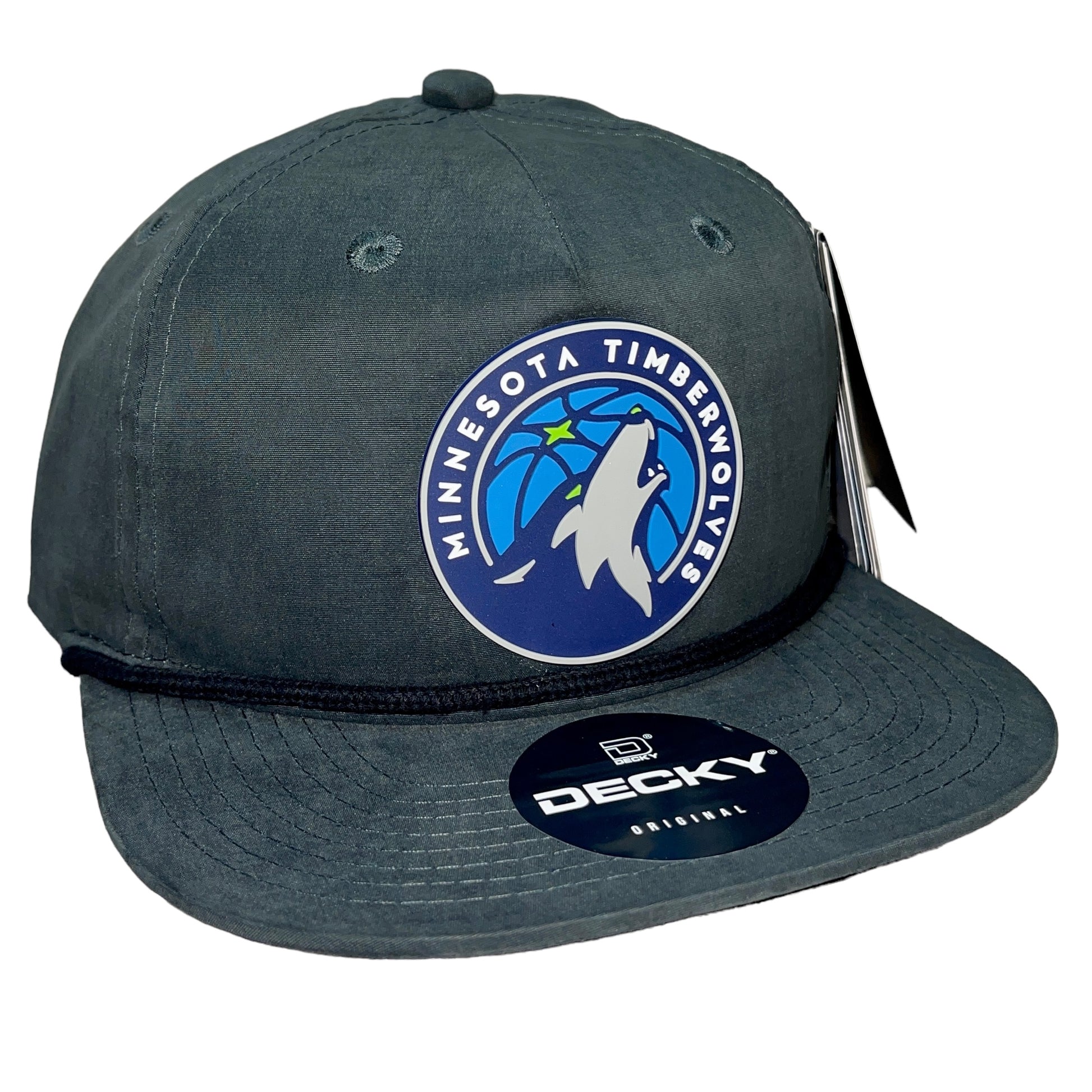 Minnesota Timberwolves 3D Classic Rope Hat- Charcoal/ Black - Ten Gallon Hat Co.