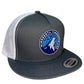 Minnesota Timberwolves 3D YP Snapback Flat Bill Trucker Hat- Charcoal/ White - Ten Gallon Hat Co.