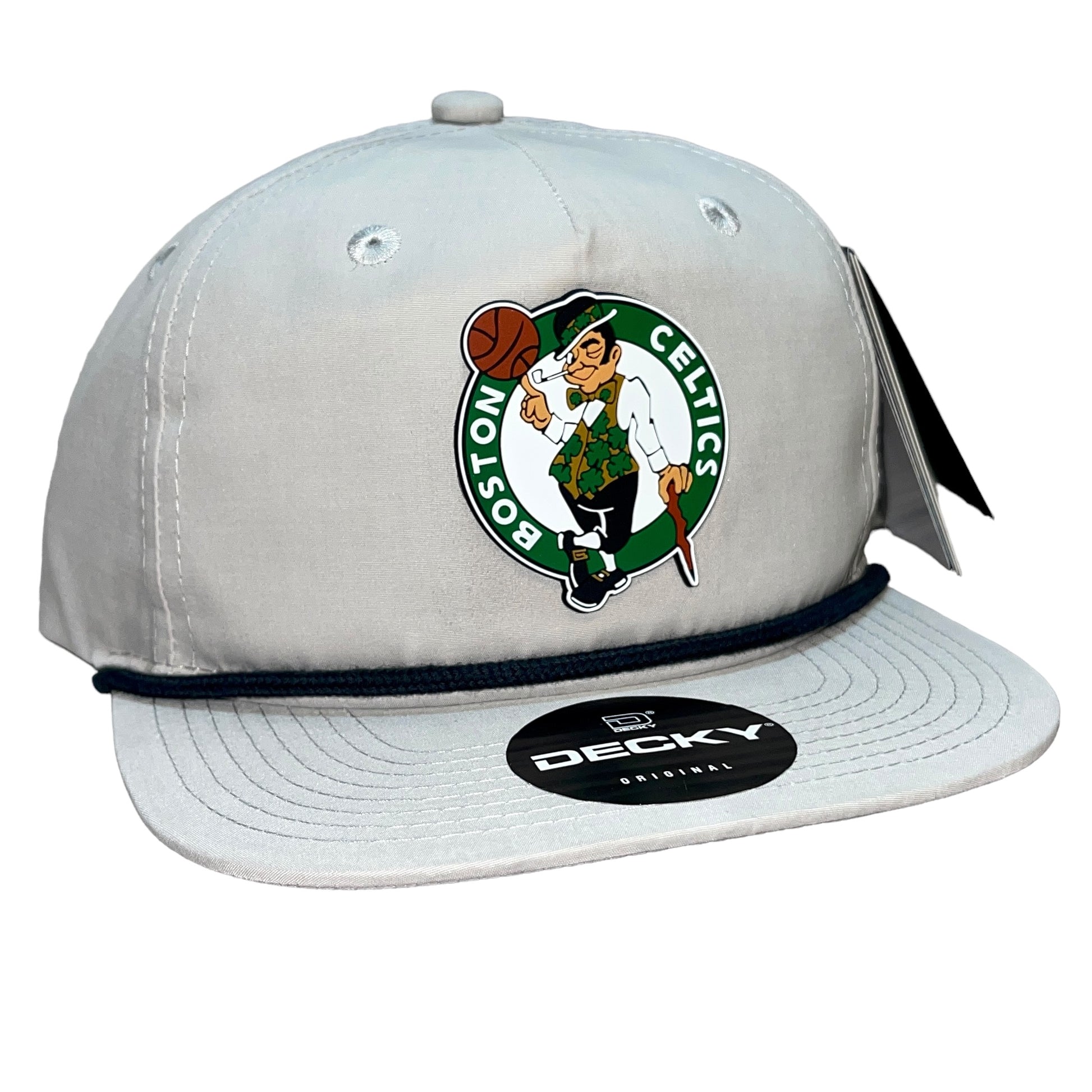 Boston Celtics 3D Classic Rope Hat- Grey/ Charcoal - Ten Gallon Hat Co.