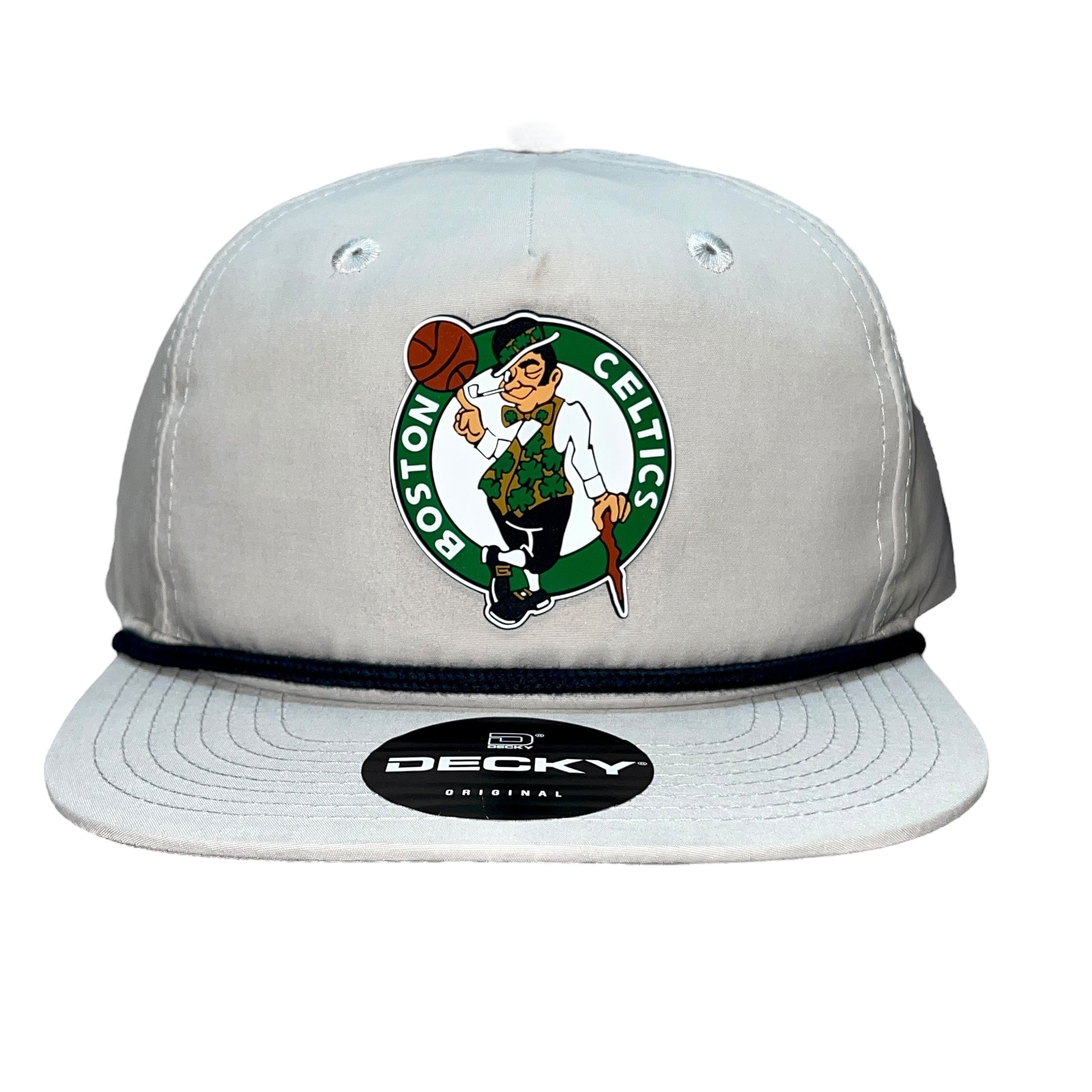 Boston Celtics 3D Classic Rope Hat- Grey/ Charcoal - Ten Gallon Hat Co.