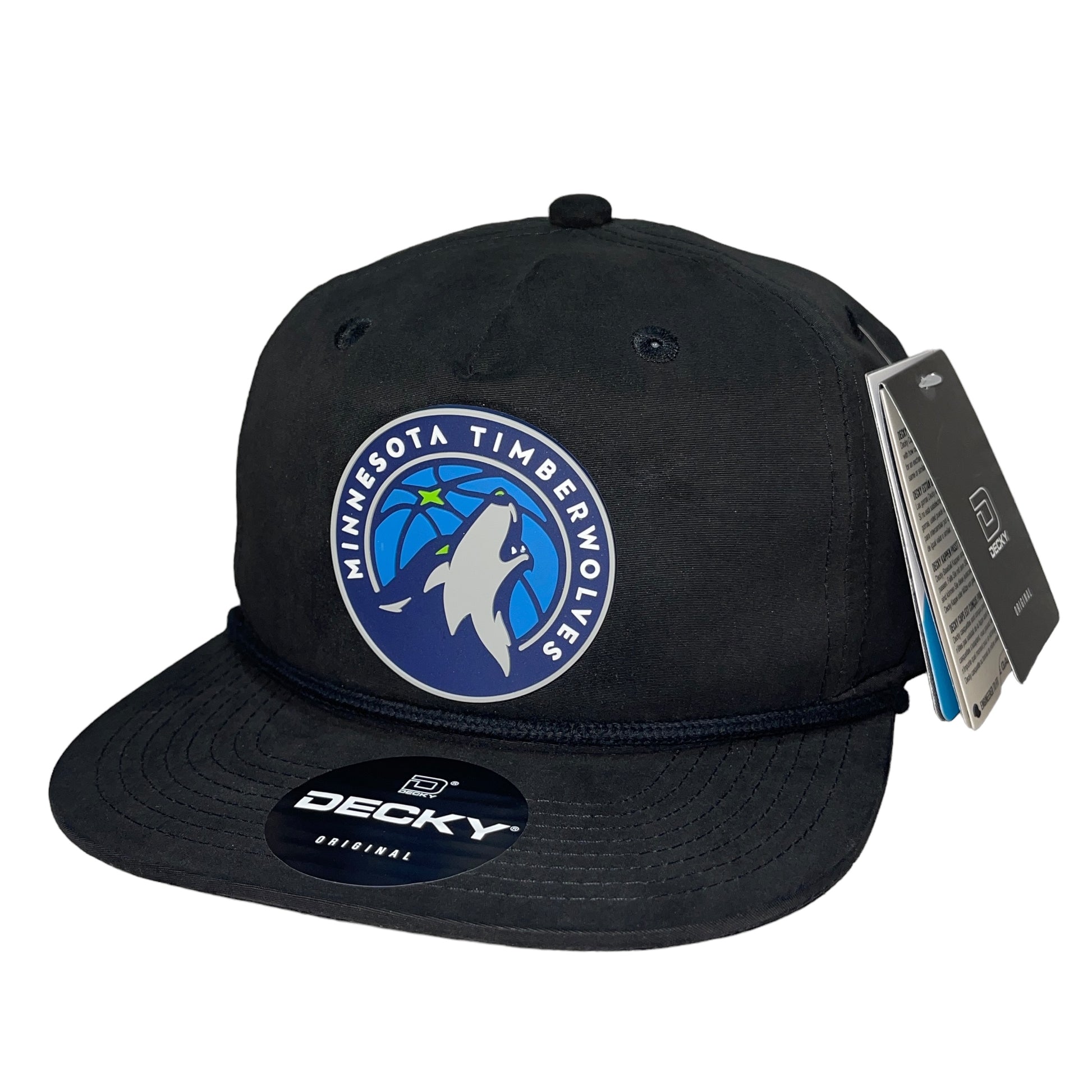 Minnesota Timberwolves 3D Classic Rope Hat- Black - Ten Gallon Hat Co.