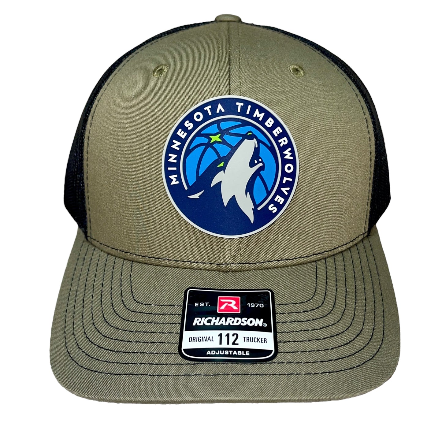 Minnesota Timberwolves 3D Snapback Trucker Hat- Loden/ Black - Ten Gallon Hat Co.